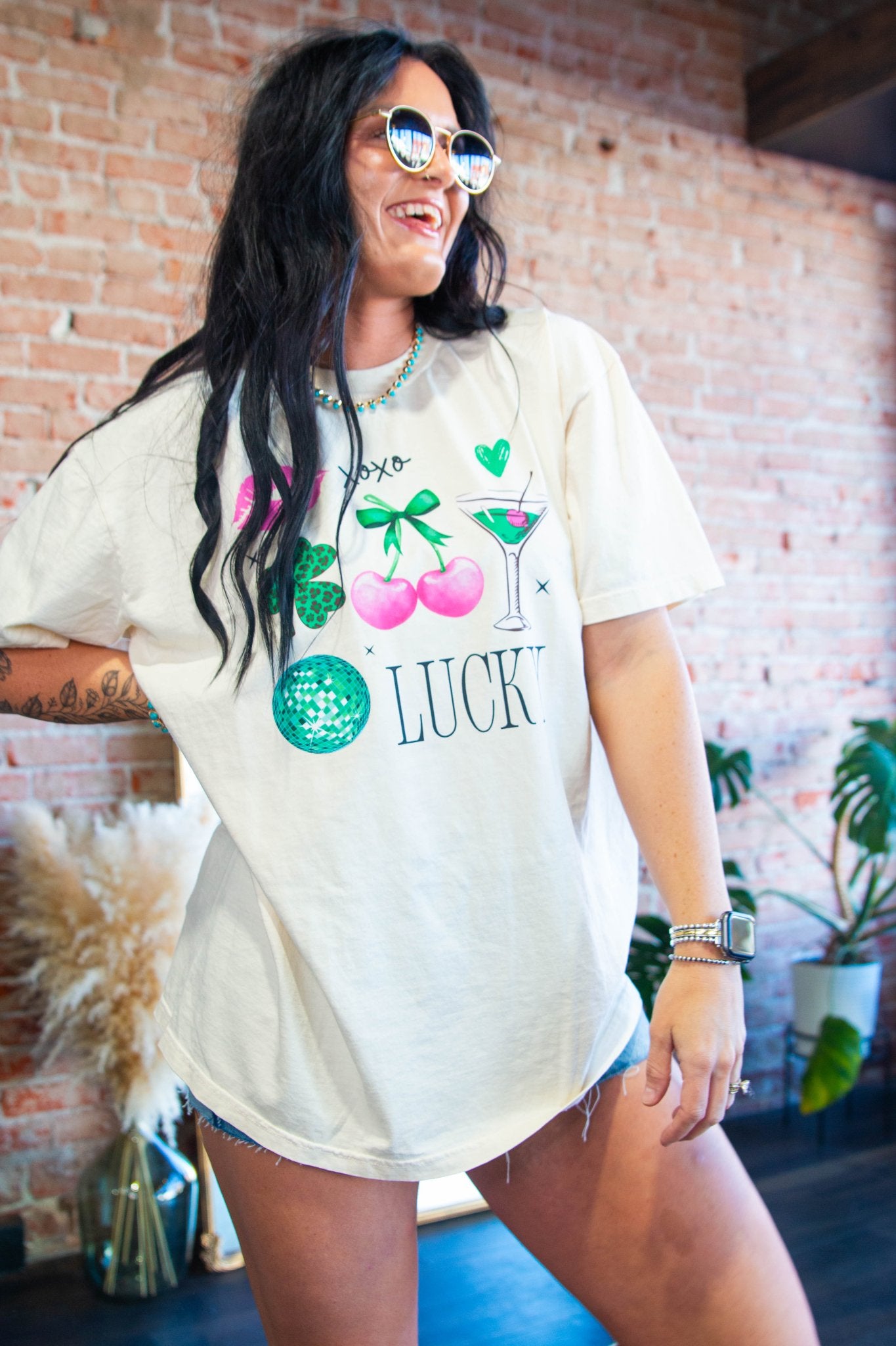 Lucky Girl Graphic Tee - Southern Chic Tees & Boutique