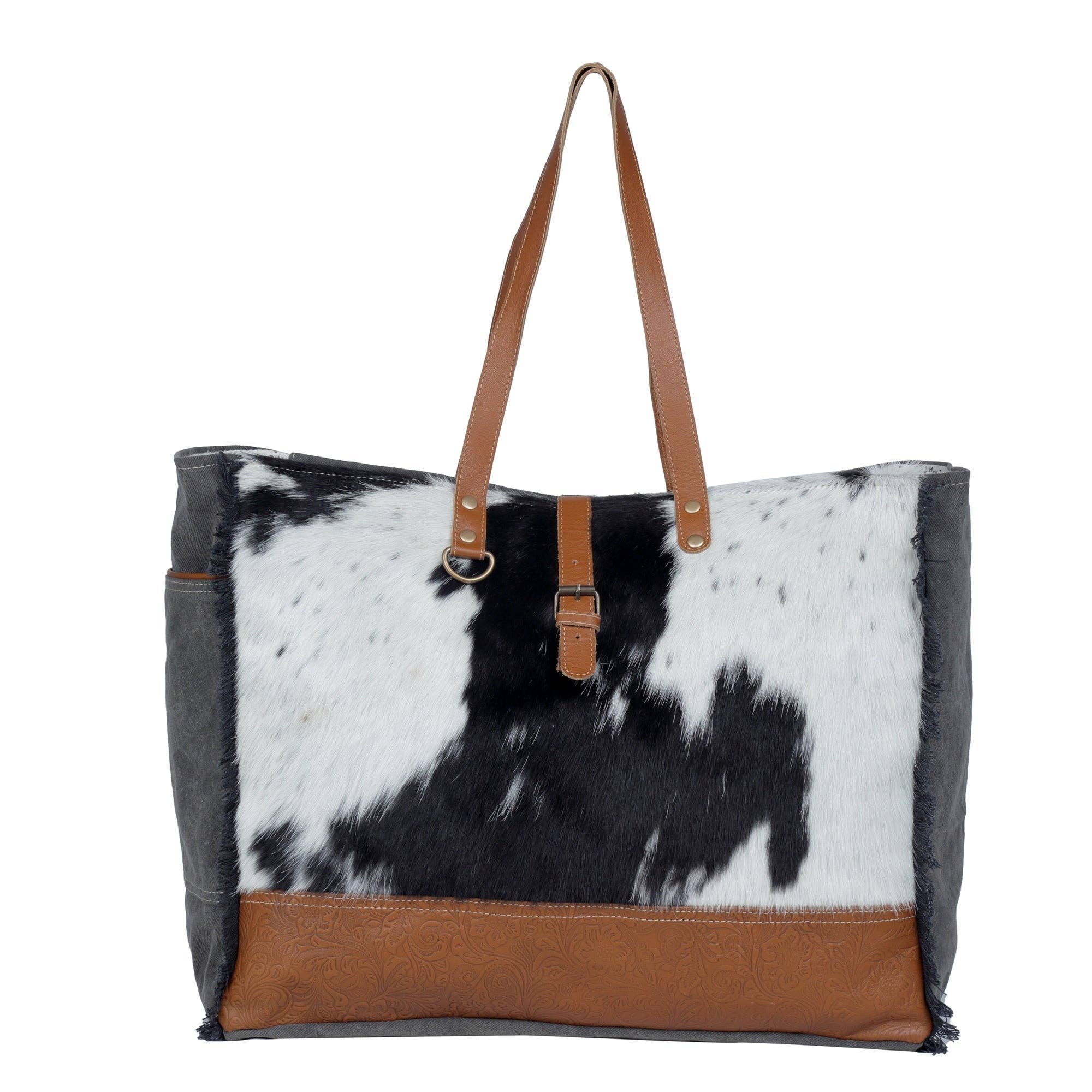 Matty Affair Canvas & Hairon Bag - Southern Chic Tees & Boutique