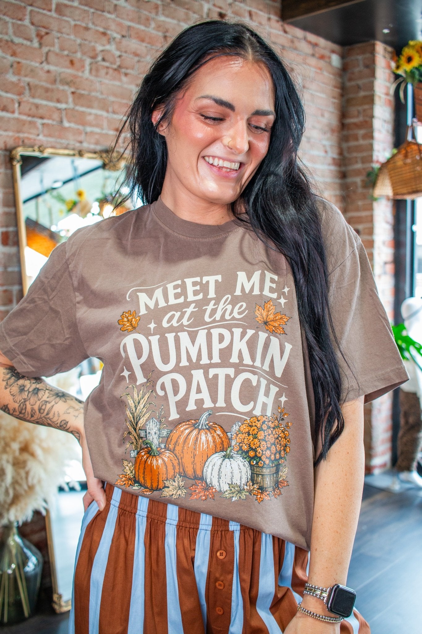 Meet Me at the Pumpkin Patch Graphic Tee - Southern Chic Tees & Boutique