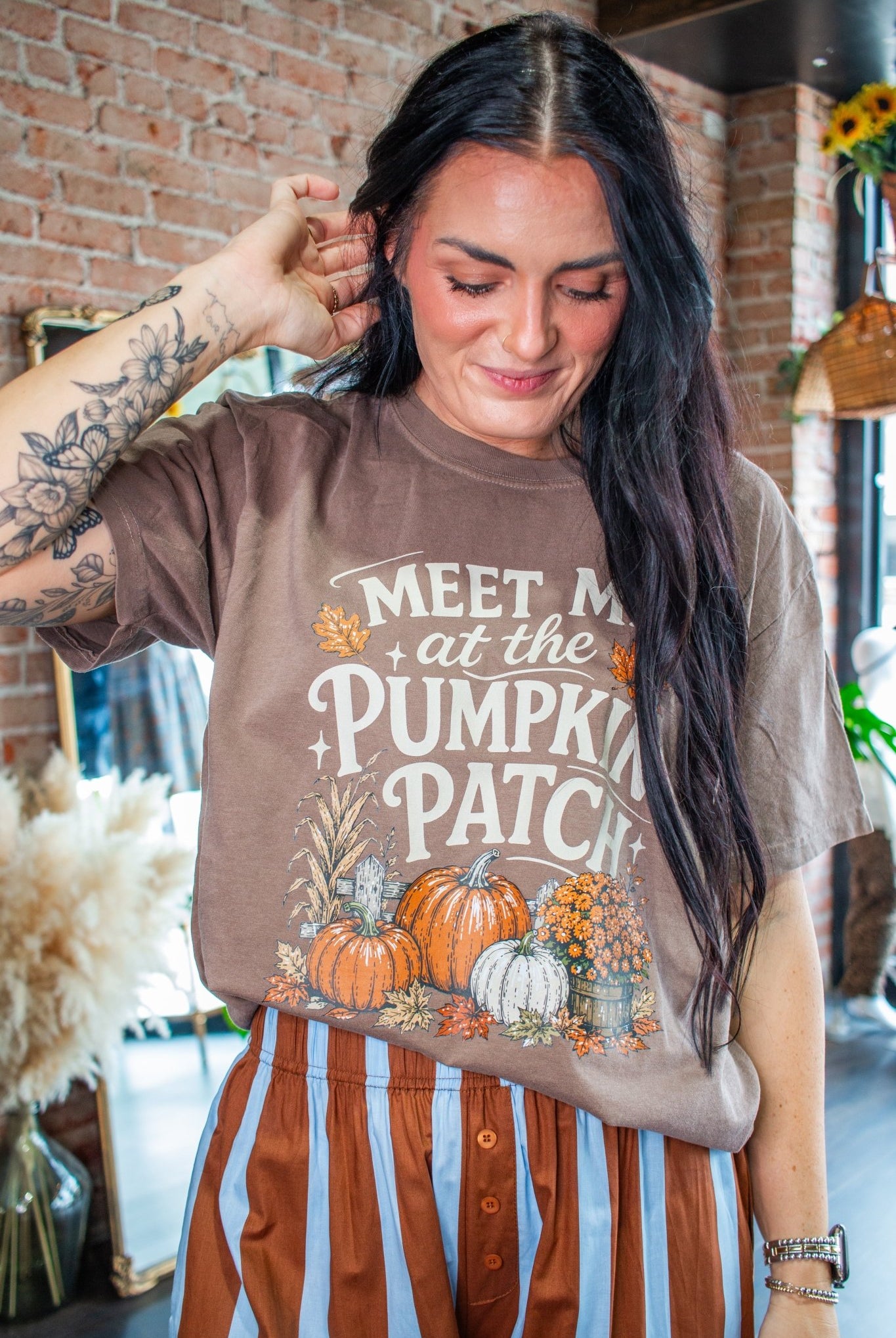 Meet Me at the Pumpkin Patch Graphic Tee - Southern Chic Tees & Boutique
