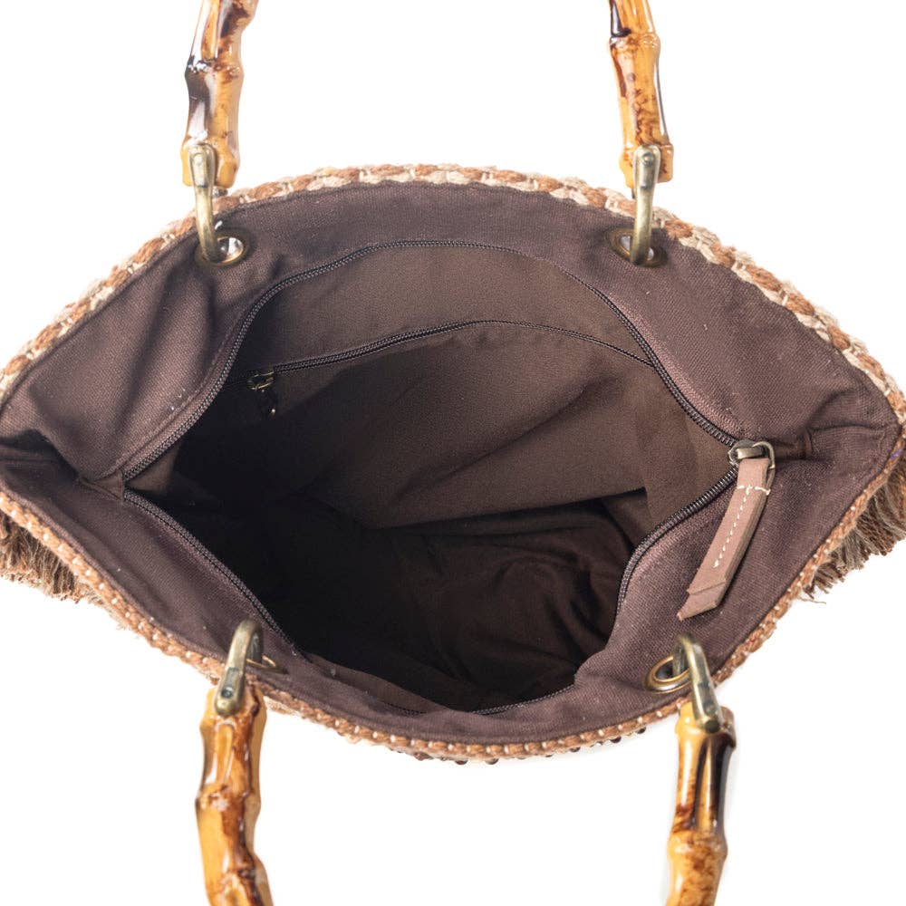 Mesa Pioneer Hand Embroidered Tote Bag | Amber Grain - Southern Chic Tees & Boutique