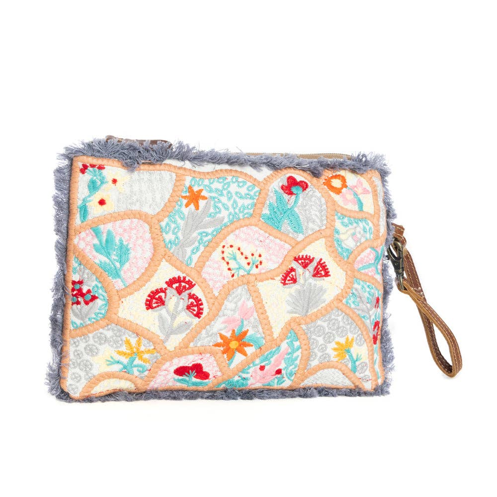 Mosaic Garden Clutch Pouch - Southern Chic Tees & Boutique