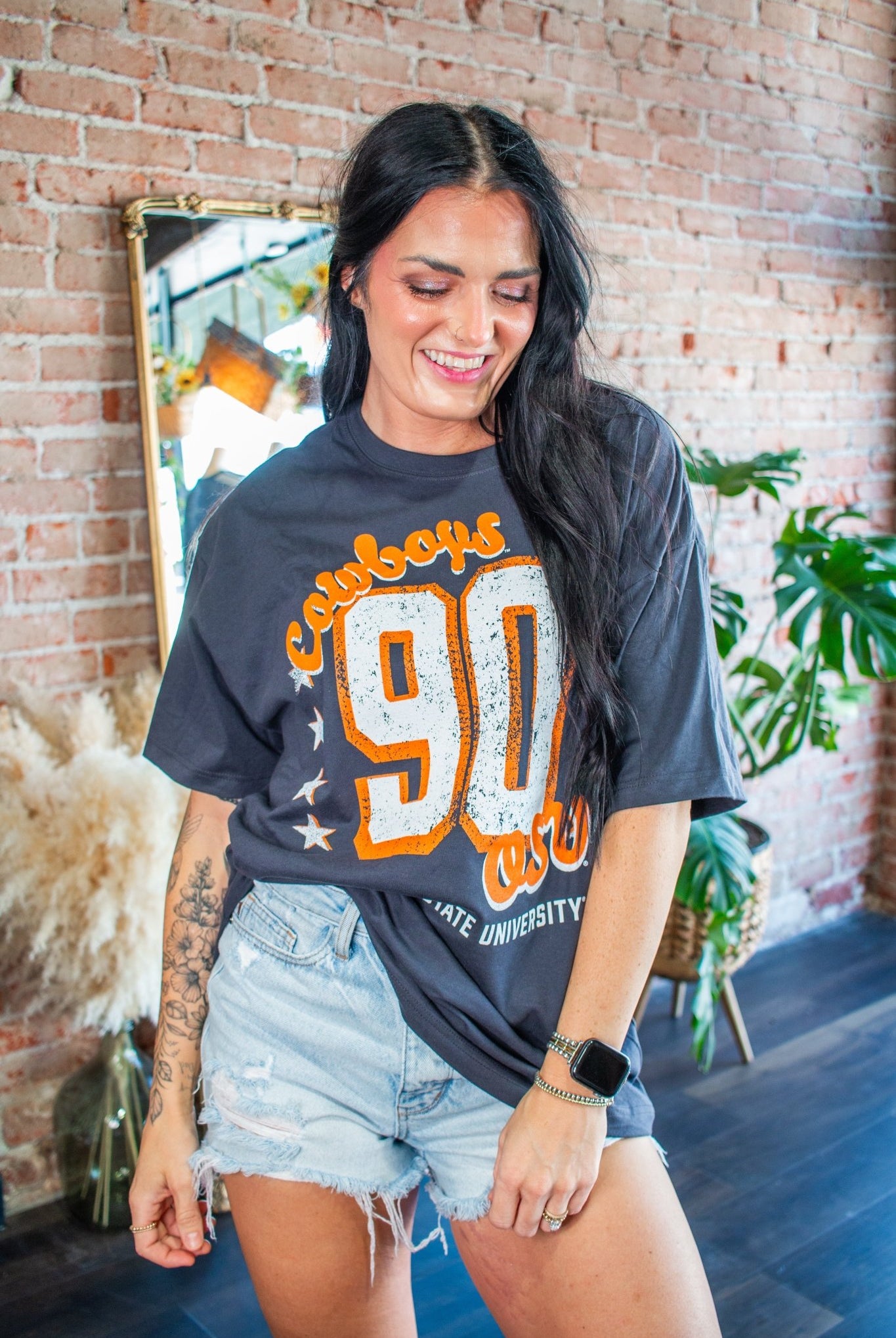 OSU Cowboys Jersey Patch Heavyweight Tee – Official Oklahoma State Apparel - Southern Chic Tees & Boutique