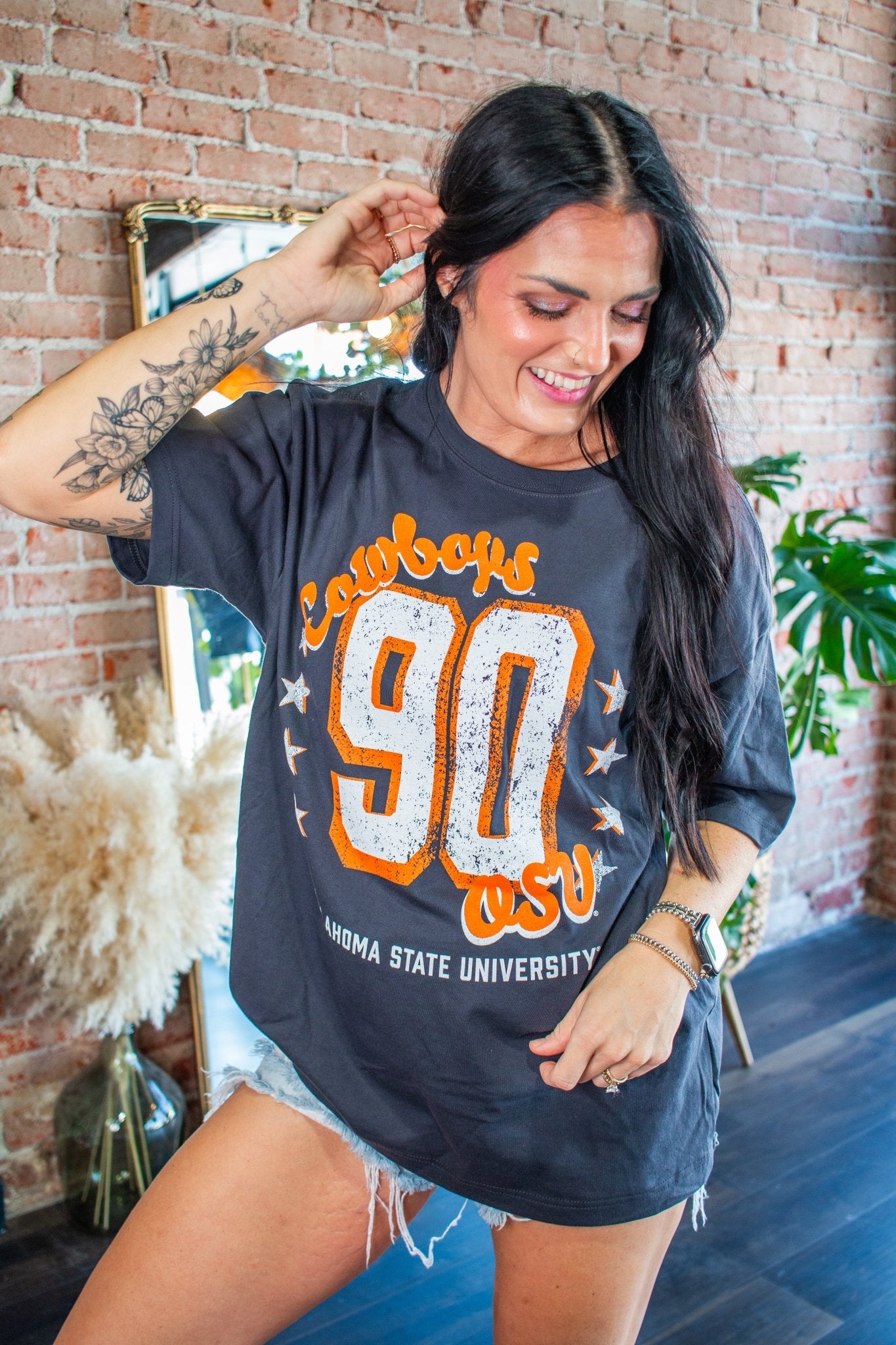OSU Cowboys Jersey Patch Heavyweight Tee – Official Oklahoma State Apparel - Southern Chic Tees & Boutique