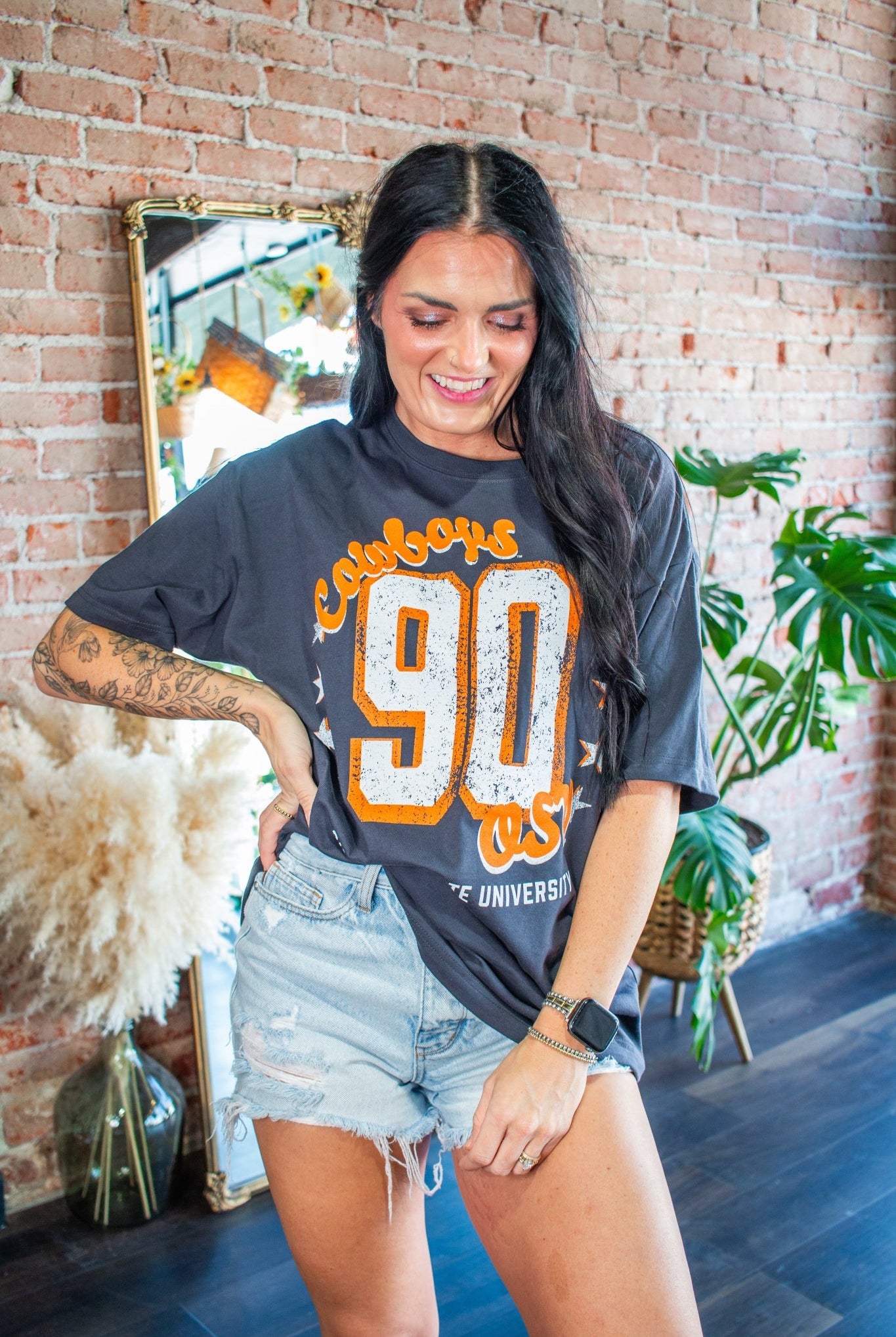 OSU Cowboys Jersey Patch Heavyweight Tee – Official Oklahoma State Apparel - Southern Chic Tees & Boutique