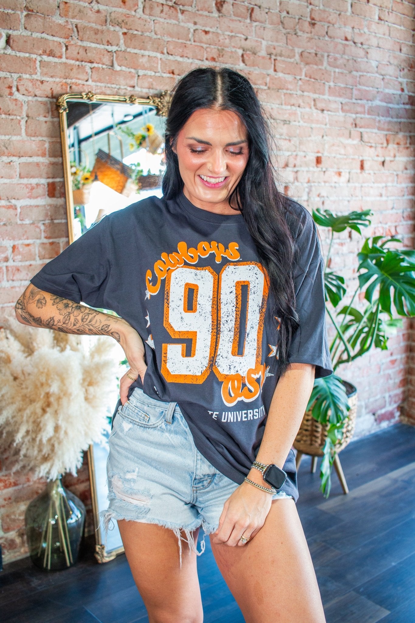 OSU Cowboys Jersey Patch Heavyweight Tee – Official Oklahoma State Apparel - Southern Chic Tees & Boutique