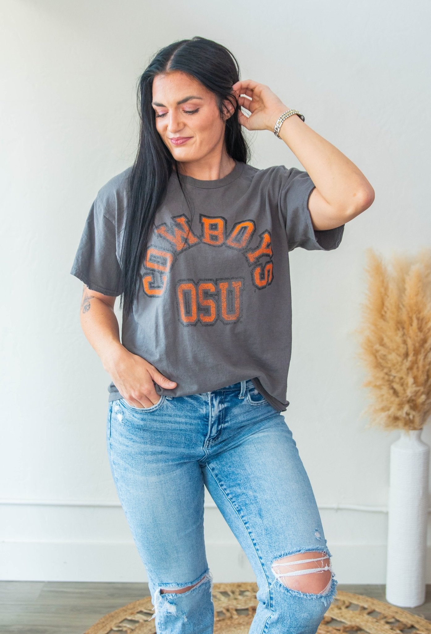 OSU Cowboys Thrifted Tee - Southern Chic Tees & Boutique