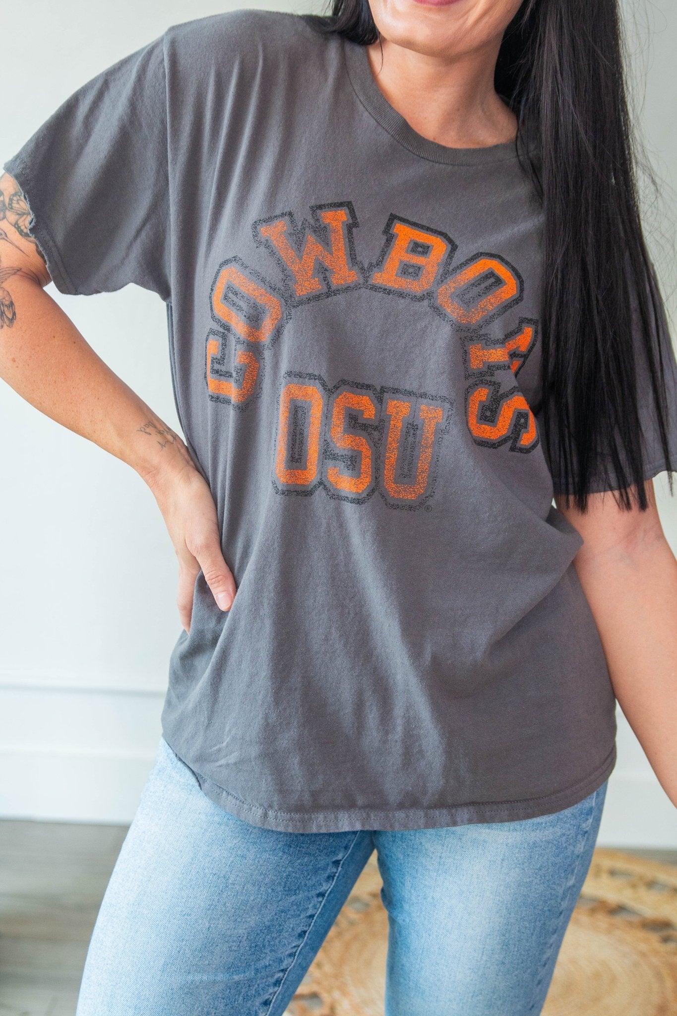 OSU Cowboys Thrifted Tee - Southern Chic Tees & Boutique