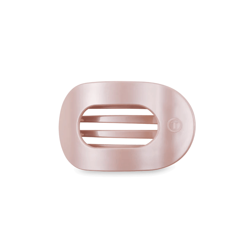 Pearly Pink Teleties Flat Round Clip - Southern Chic Tees & Boutique