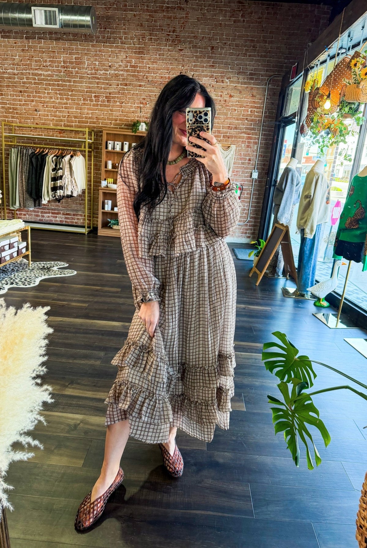 Picnic-Perfect Plaid Ruffle Midi Skirt - Southern Chic Tees & Boutique