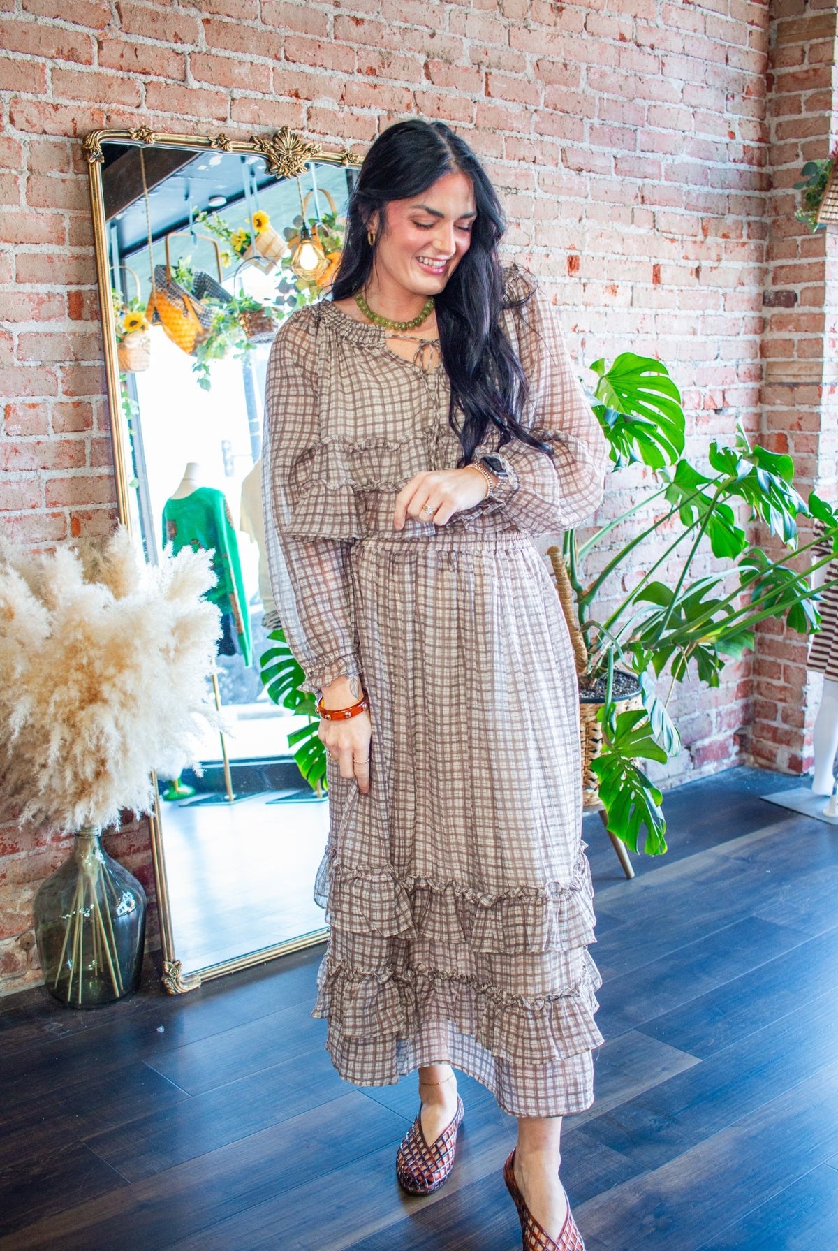 Picnic-Perfect Plaid Ruffle Midi Skirt - Southern Chic Tees & Boutique