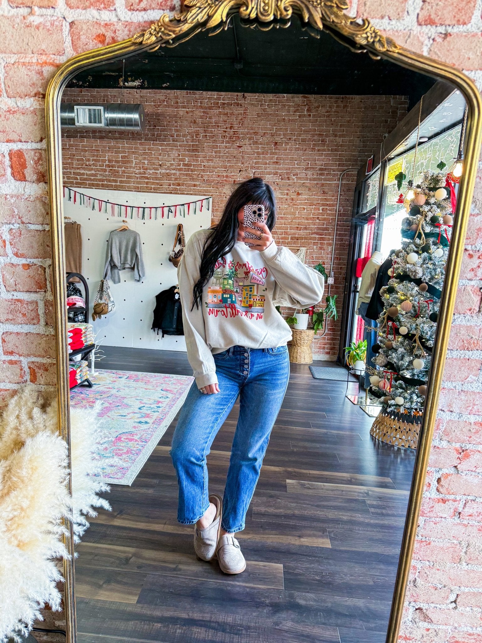 Ponca City Small Town Christmas Sweatshirt - Southern Chic Tees & Boutique