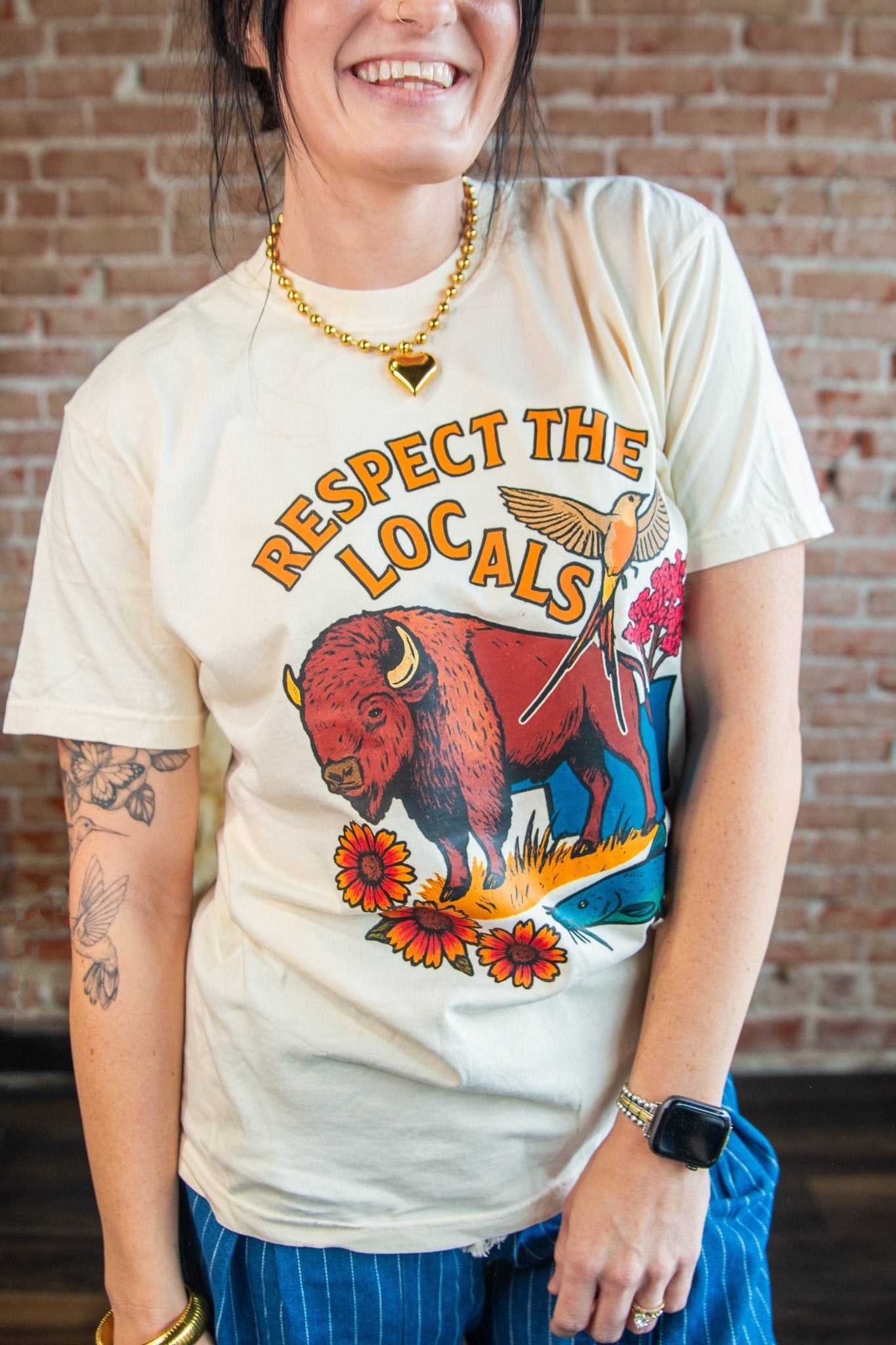 Respect the Locals Graphic Tee - Southern Chic Tees & Boutique