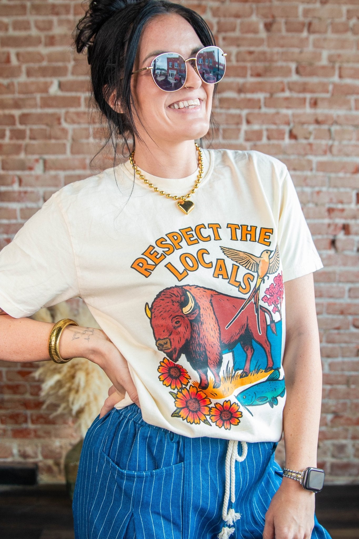 Respect the Locals Graphic Tee - Southern Chic Tees & Boutique