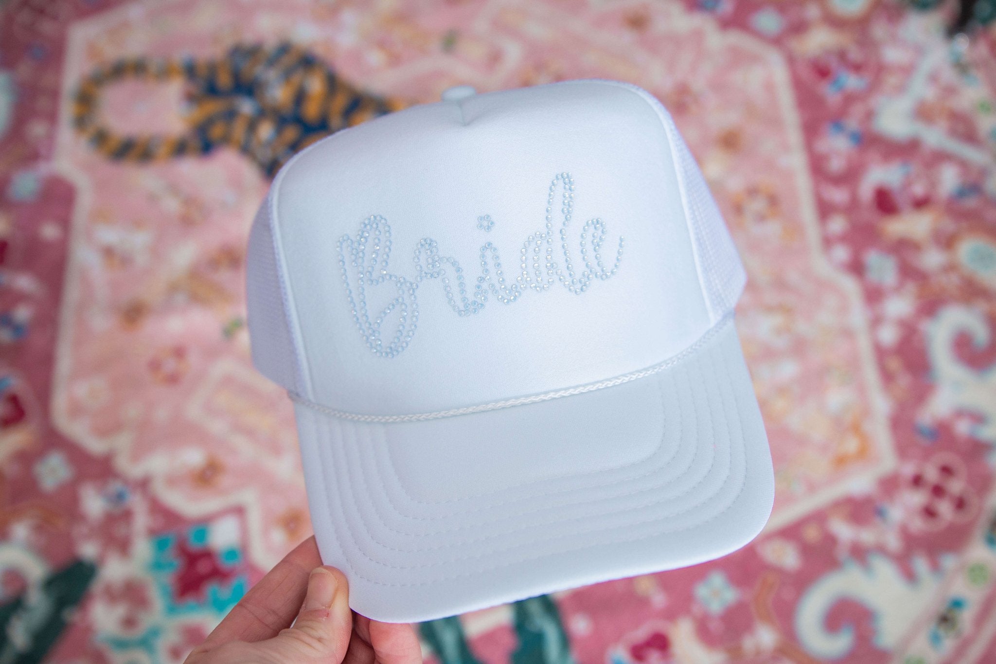 Rhinestone Bride Trucker Hat - Southern Chic Tees & Boutique