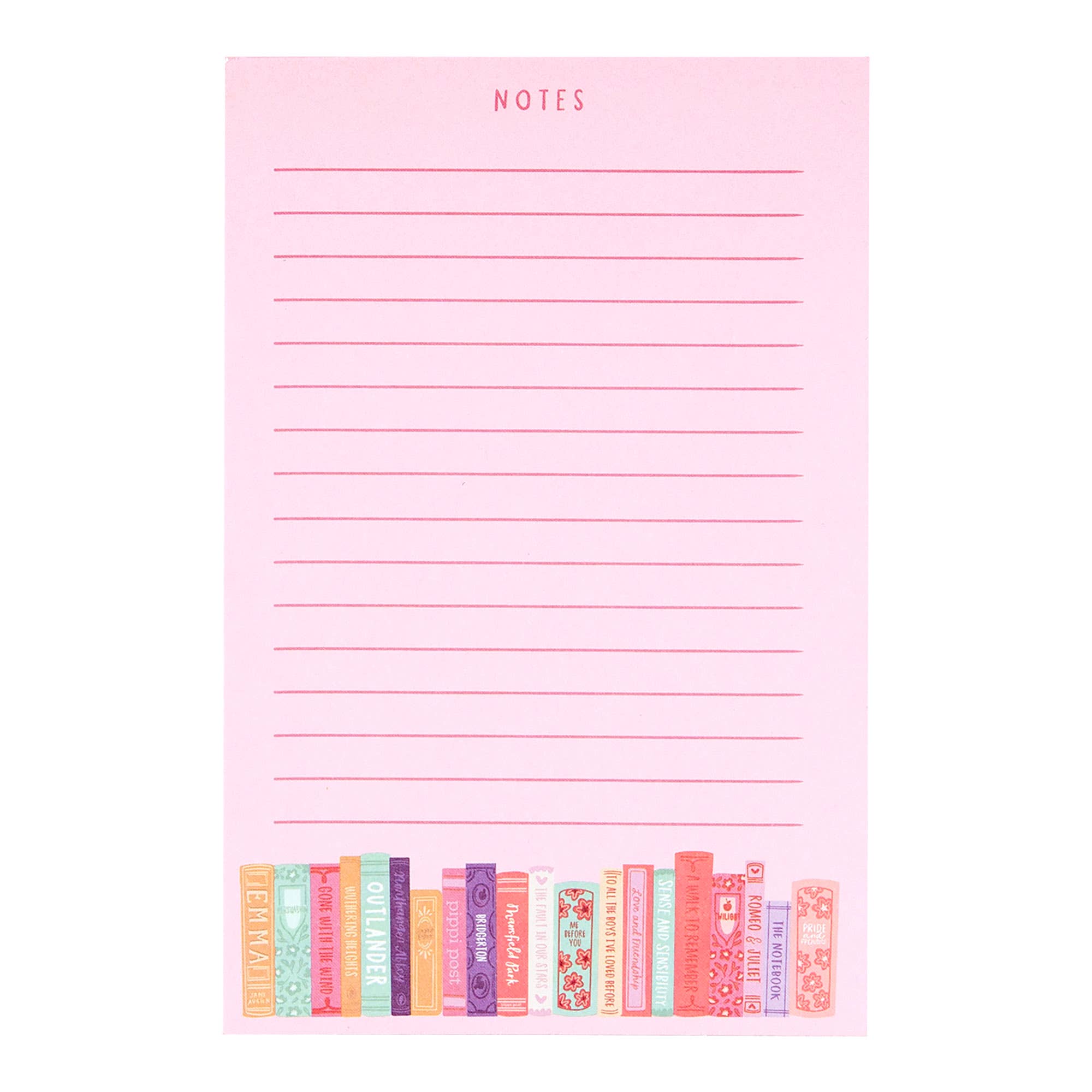 Romance Novels Bookshelf 4x6 Notepad - Southern Chic Tees & Boutique