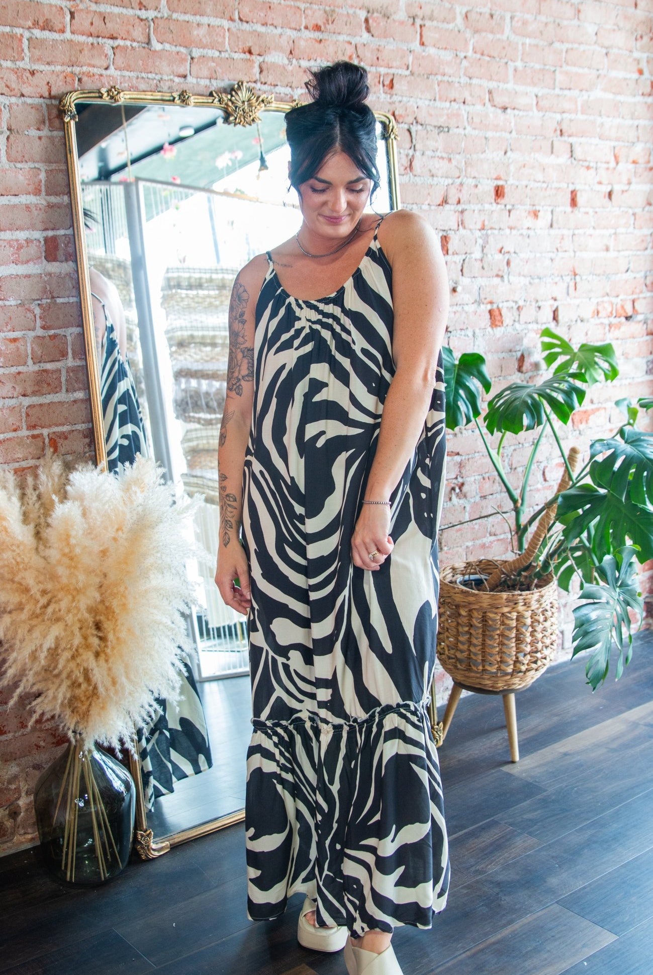 Safari Nights Zebra Print Maxi Dress - Southern Chic Tees & Boutique