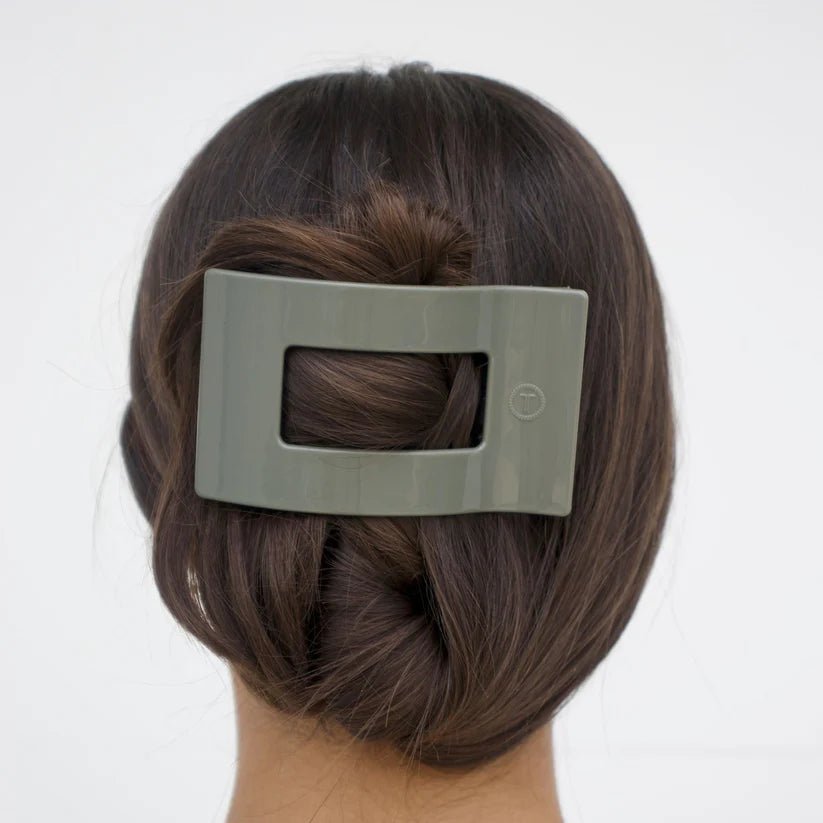 Sage It Ain't So Teleties Rectangle Flat Clip - Southern Chic Tees & Boutique