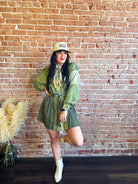 Shades of Olive Shirt Dress - Southern Chic Tees & Boutique