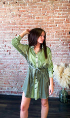 Shades of Olive Shirt Dress - Southern Chic Tees & Boutique