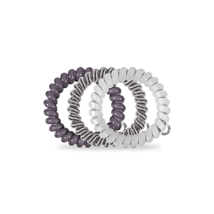 Silver Flames Large Teleties Hair Ties - Southern Chic Tees & Boutique