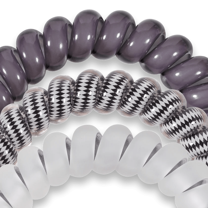 Silver Flames Large Teleties Hair Ties - Southern Chic Tees & Boutique