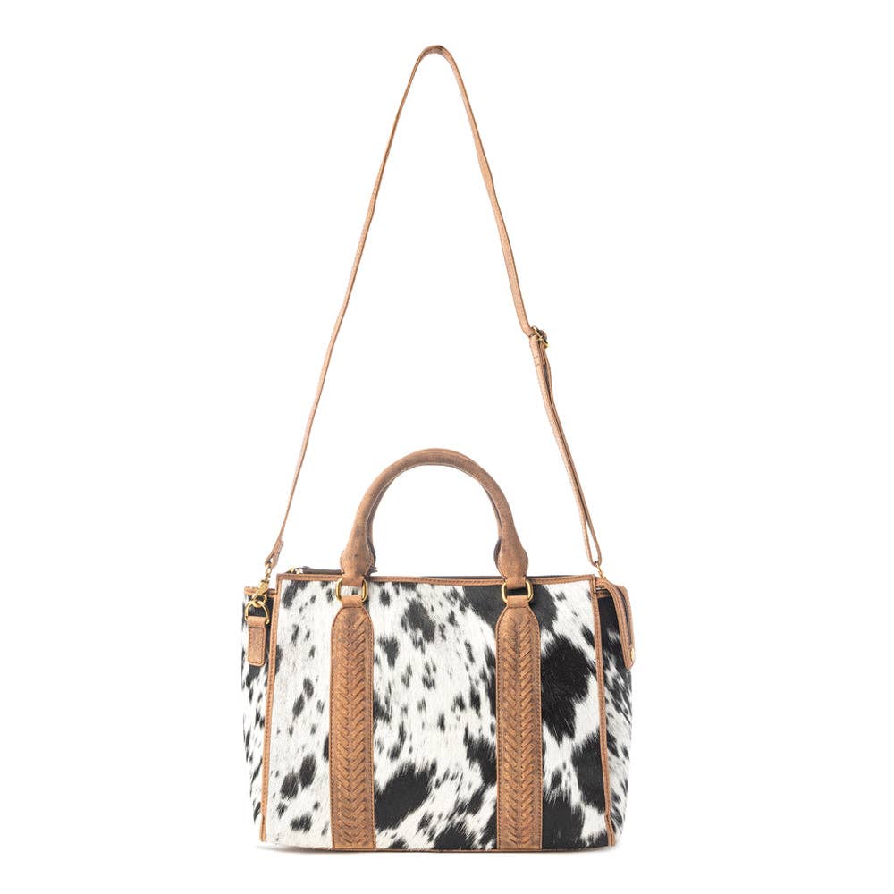 Speckled Range Hairon Leather Concealed Carry Bag | Arctic Storm - Southern Chic Tees & Boutique