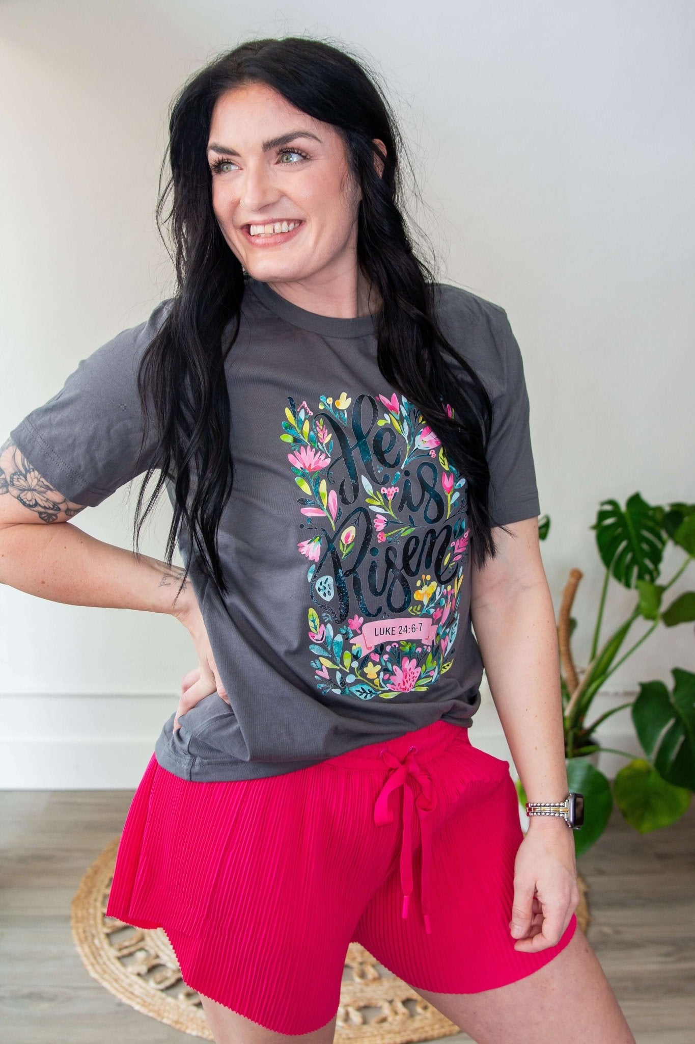 Sunny Days Pleated Athletic Shorts Hot Pink - Southern Chic Tees & Boutique