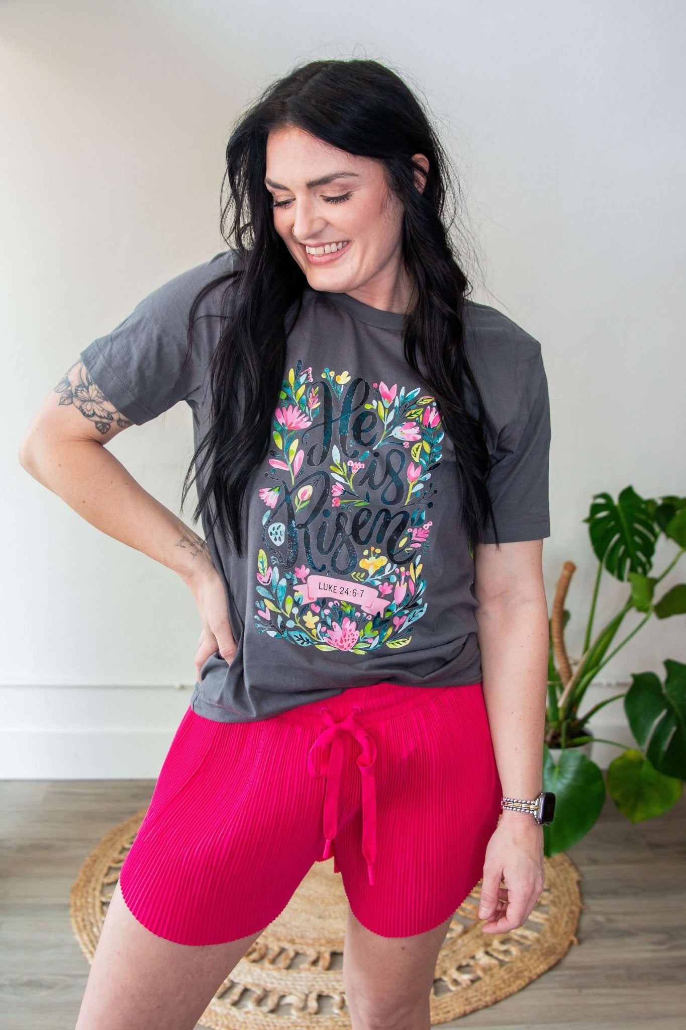 Sunny Days Pleated Athletic Shorts Hot Pink - Southern Chic Tees & Boutique