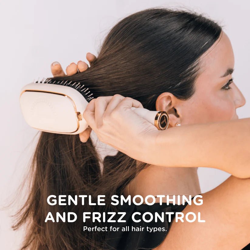 Teleties Boar Bristle Hair Brush - Tan - Full Size - Southern Chic Tees & Boutique