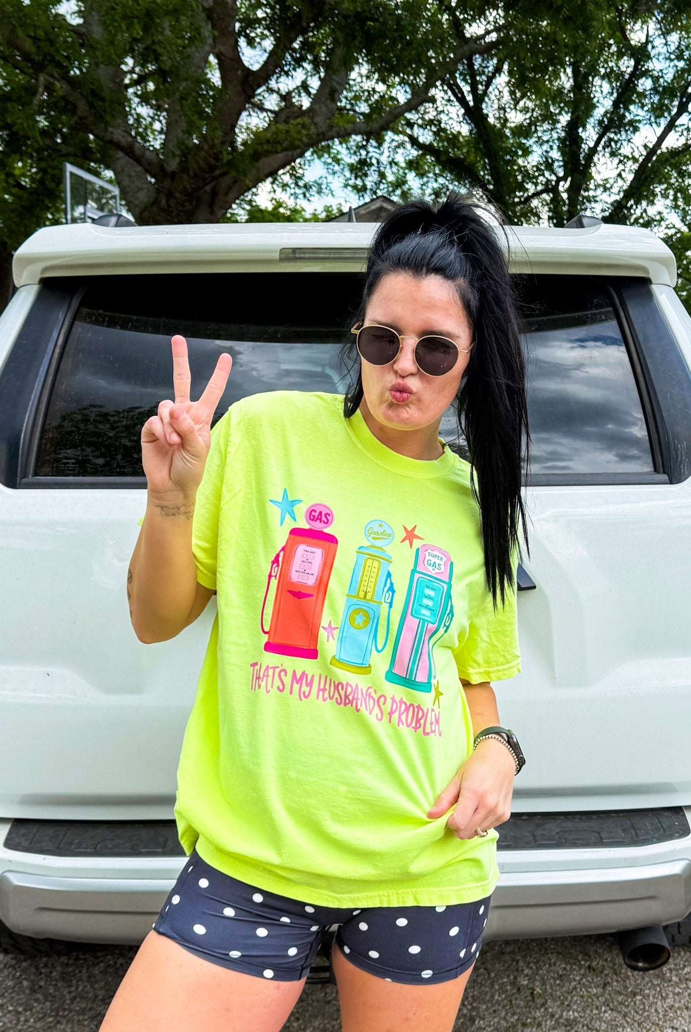 "That's My Husband's Problem" Retro Graphic Tee | Premium Comfort Colors Funny Wife Shirt - Southern Chic Tees & Boutique