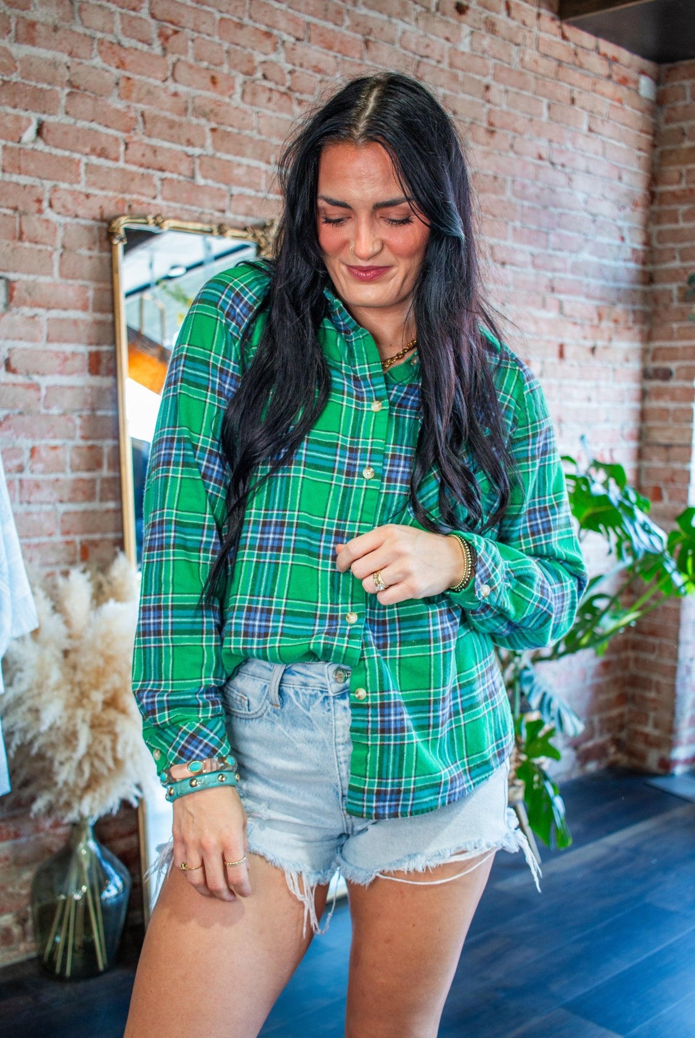 The "Better Than His" Oversized Plaid Flannel Shirt - Southern Chic Tees & Boutique