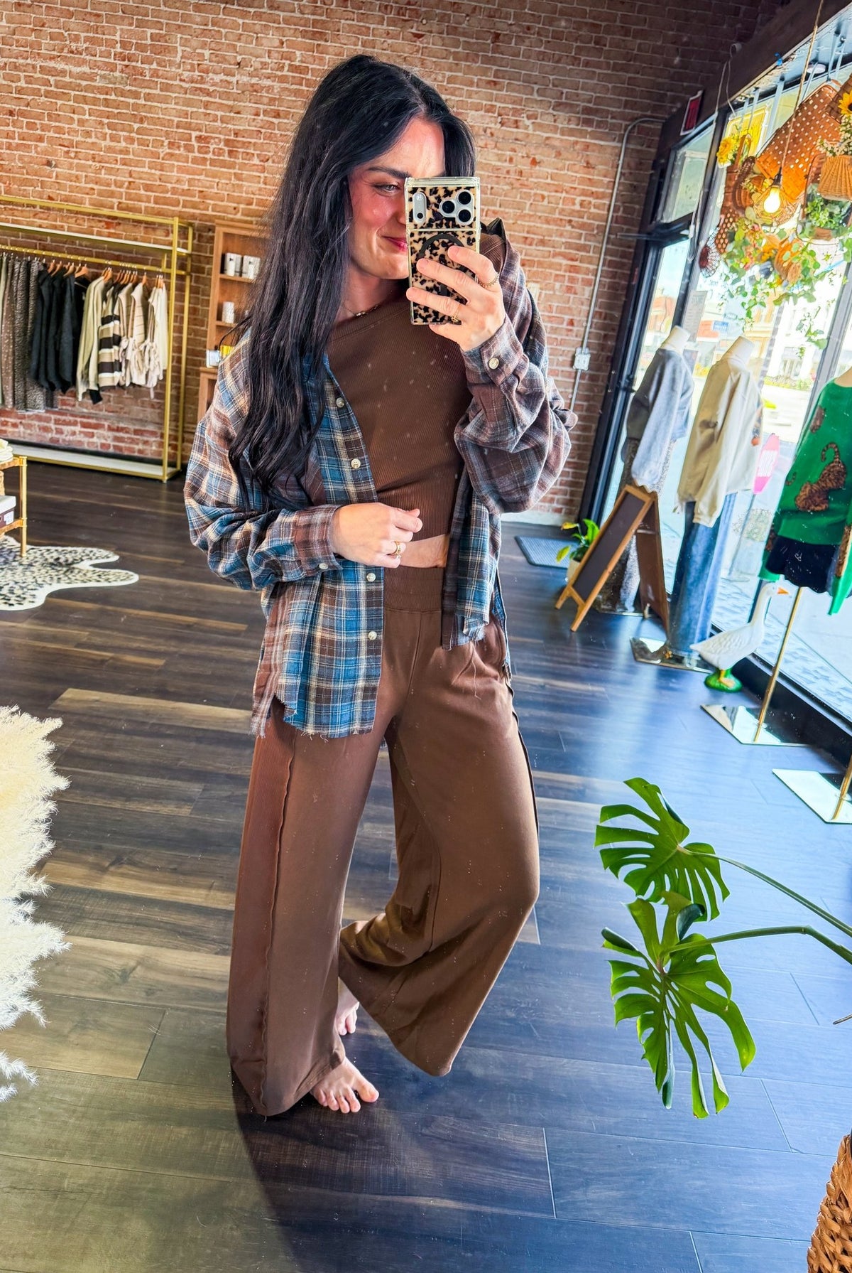 The "Cloud-Comfort" High-Waisted Wide Leg Knit Lounge Pants - Southern Chic Tees & Boutique