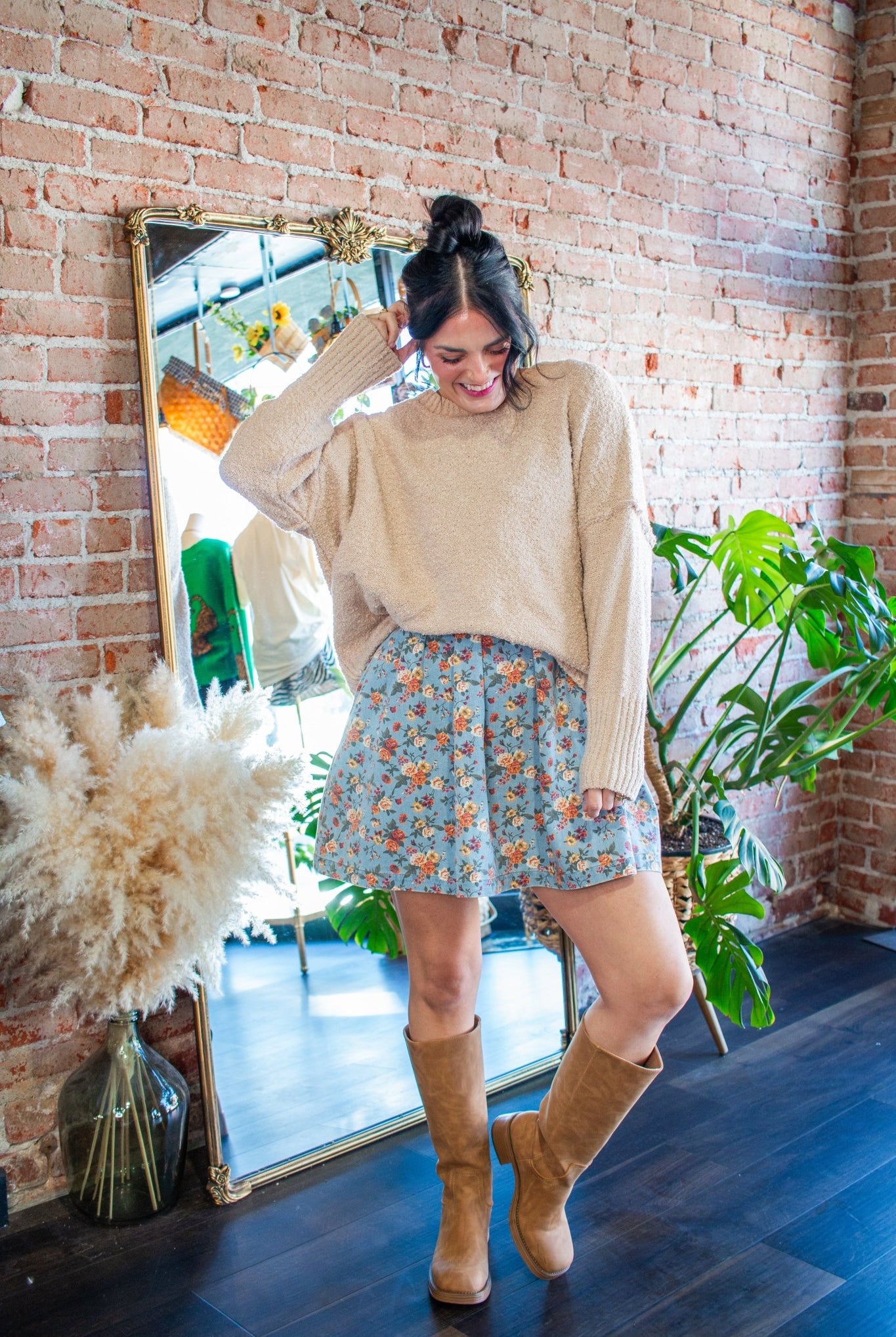The "Cool & Cozy" Camel Marled Chunky Knit Sweater - Southern Chic Tees & Boutique