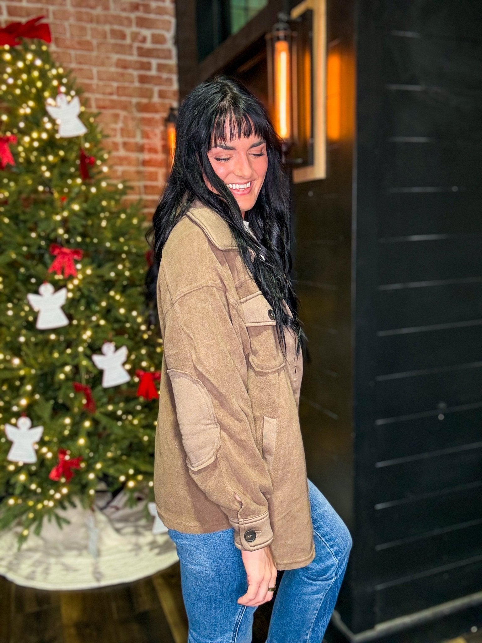 The Everyday Essential Shacket | Mocha - Southern Chic Tees & Boutique