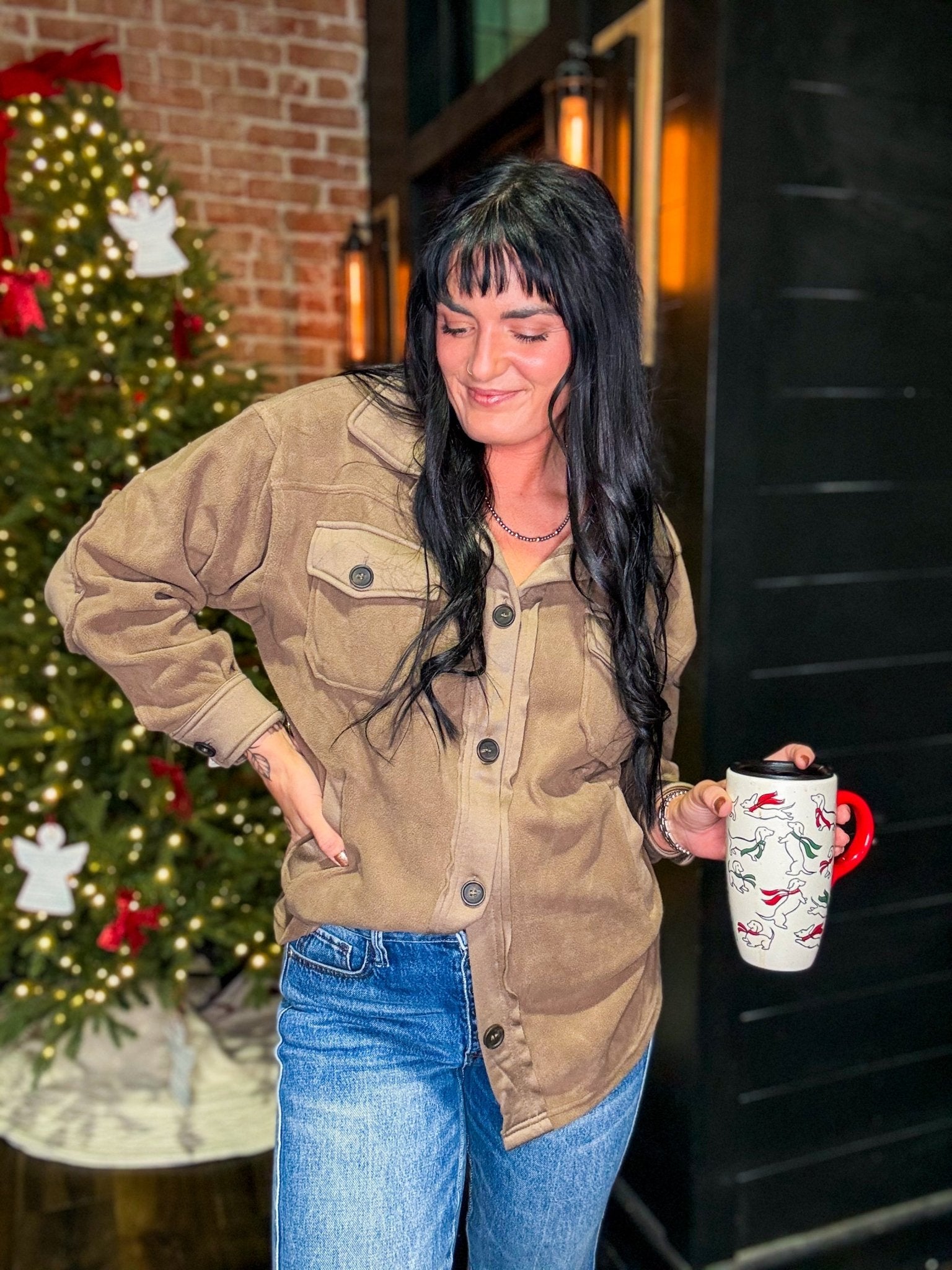 The Everyday Essential Shacket | Mocha - Southern Chic Tees & Boutique