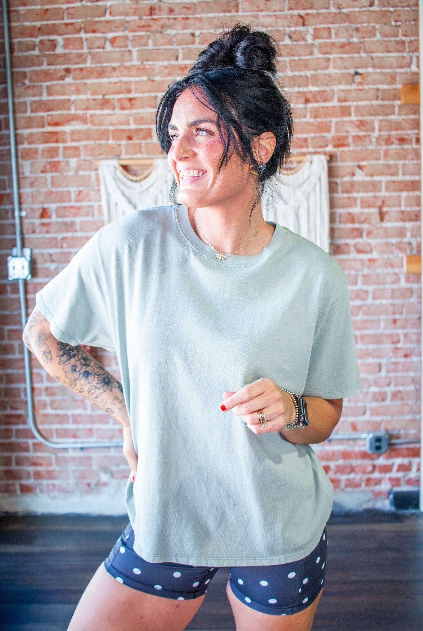 The "Instant Vintage" Mineral Wash Crew | Sage Green - Southern Chic Tees & Boutique