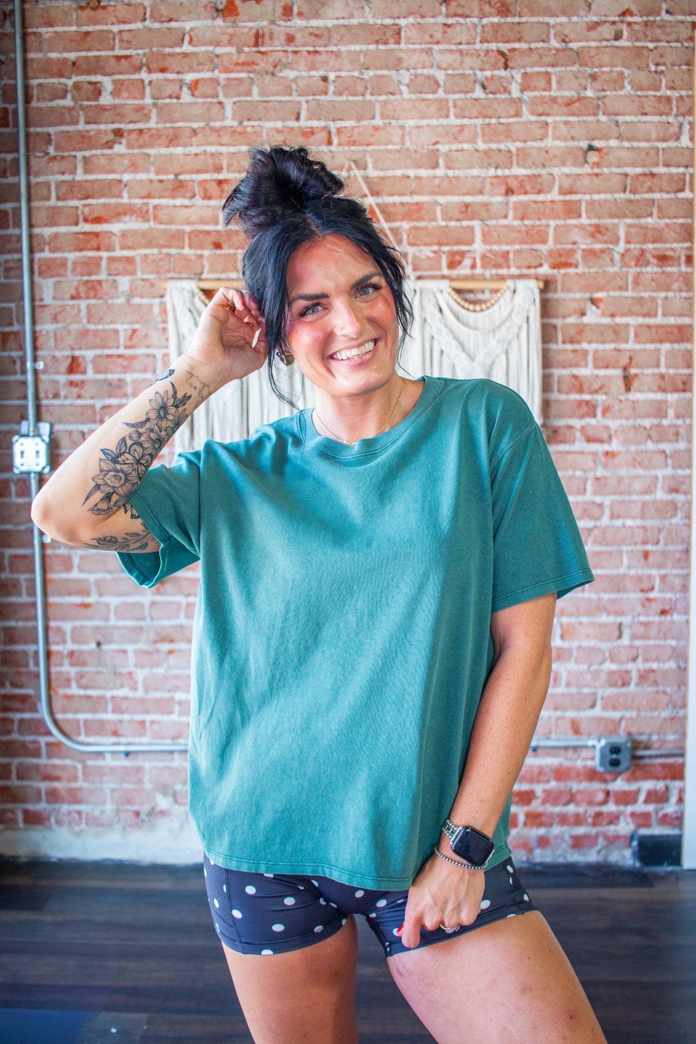 The "Instant Vintage" Mineral Wash Crew | Teal - Southern Chic Tees & Boutique