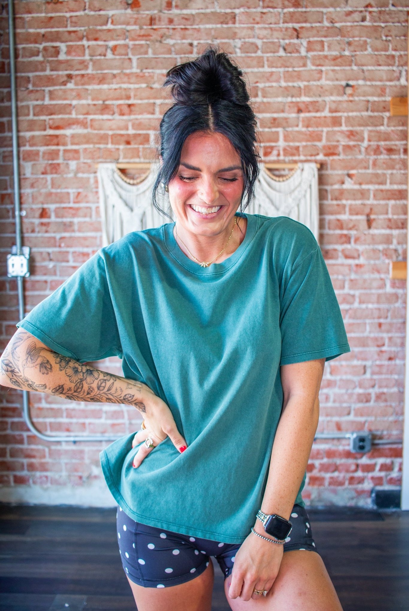 The "Instant Vintage" Mineral Wash Crew | Teal - Southern Chic Tees & Boutique
