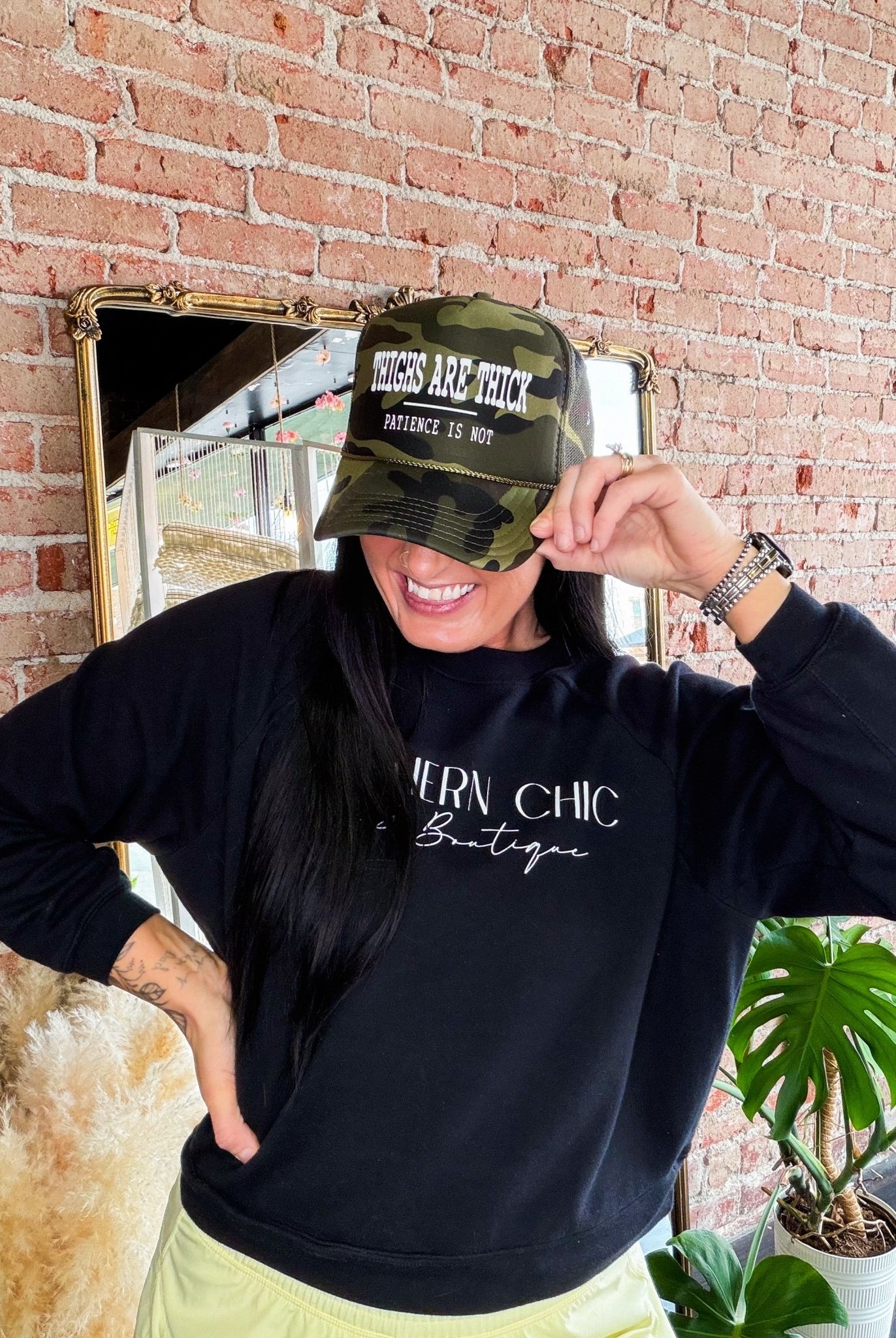 Thighs Are Thick Trucker Hat - Southern Chic Tees & Boutique