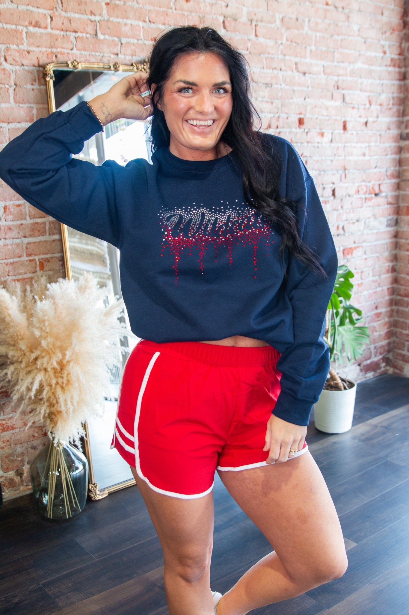 Tiger Recycled Butter Soft Active Shorts | Red - Southern Chic Tees & Boutique