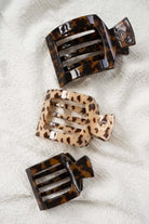 Tortoise Teleties Flat Square Clip - Southern Chic Tees & Boutique