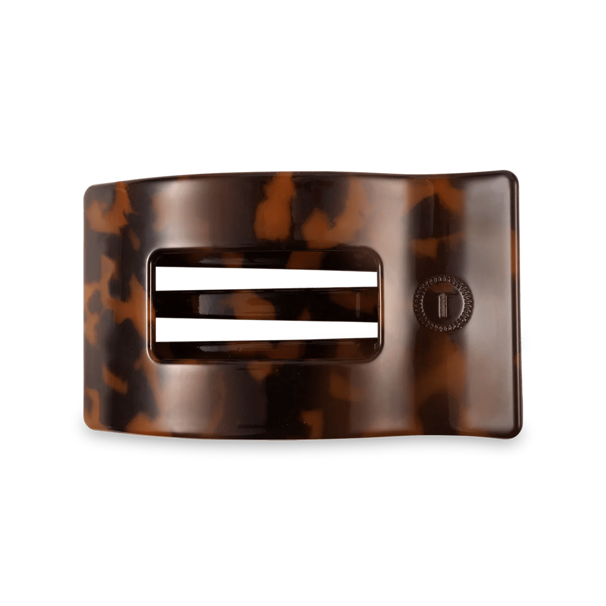 Tortoise Teleties Rectangle Flat Clip - Southern Chic Tees & Boutique