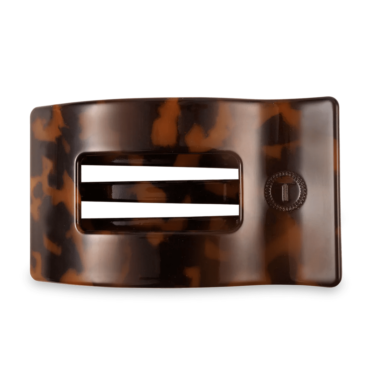 Tortoise Teleties Rectangle Flat Clip - Southern Chic Tees & Boutique