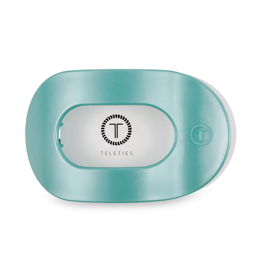 Totally Turquoise Flat Round Hair Clip - Southern Chic Tees & Boutique