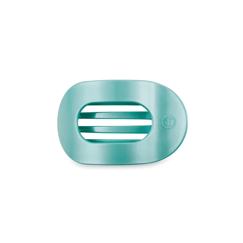 Totally Turquoise Flat Round Hair Clip - Southern Chic Tees & Boutique