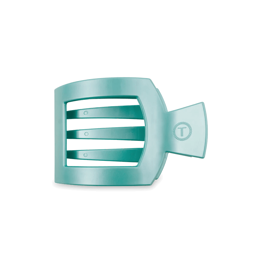 Totally Turquoise Flat Square Hair Clip - Southern Chic Tees & Boutique