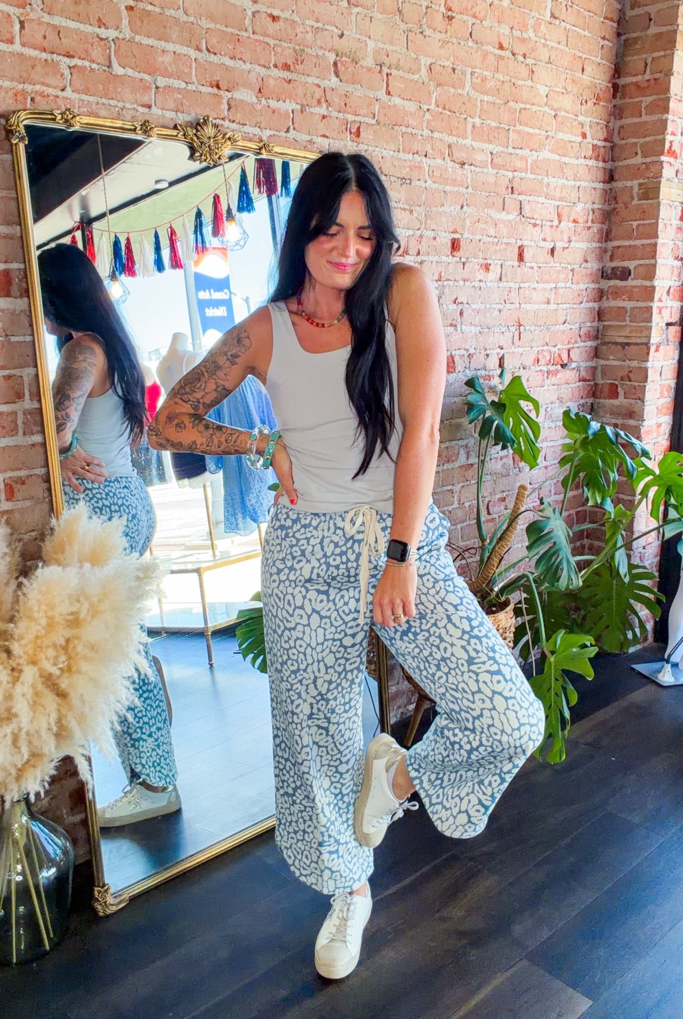 Urban Safari: Washed Leopard Stretch Pant - Southern Chic Tees & Boutique