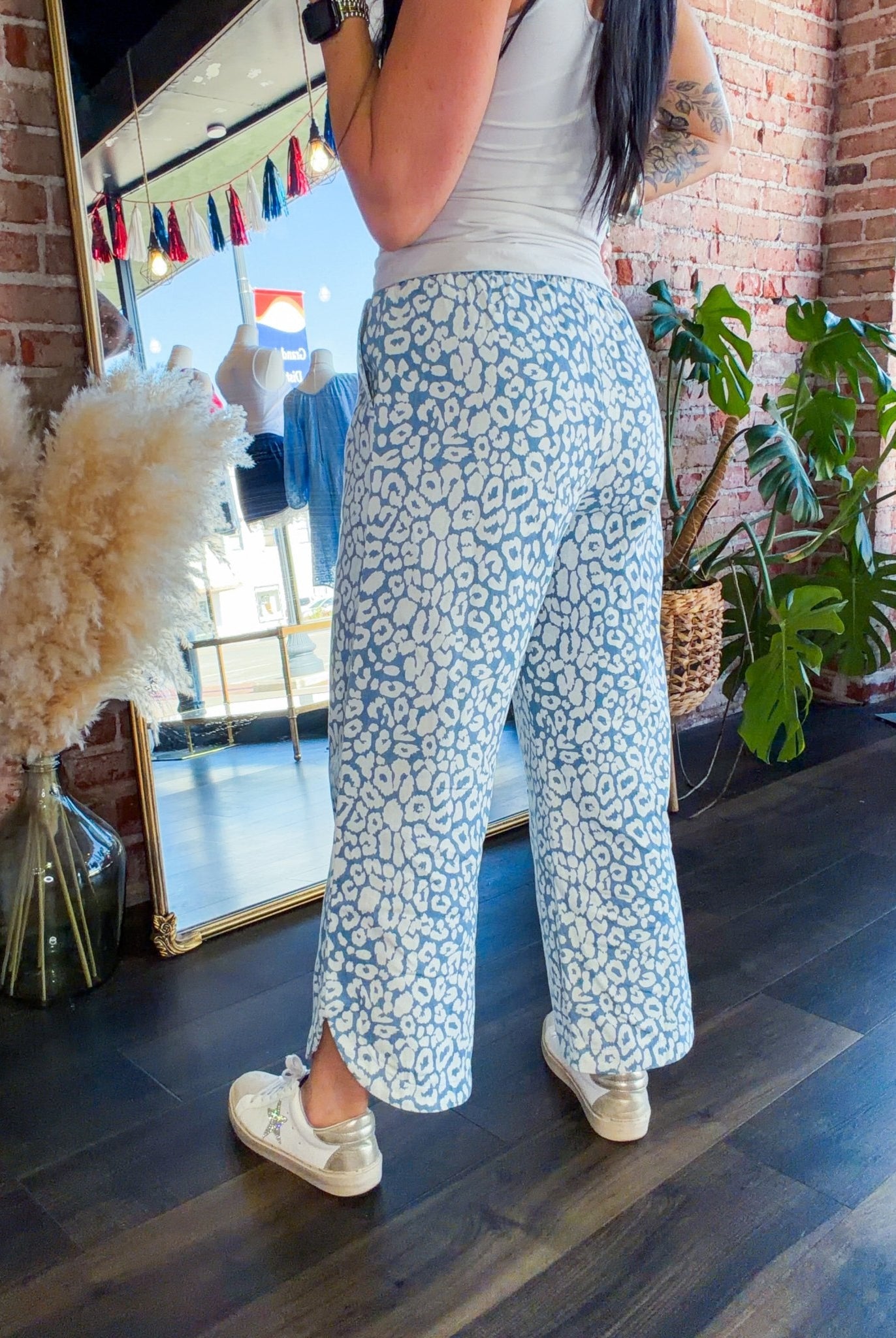 Urban Safari: Washed Leopard Stretch Pant - Southern Chic Tees & Boutique