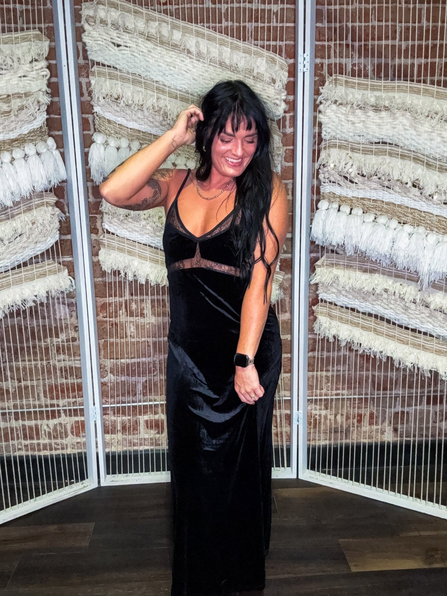 Velvet Noel Lace Dress - Southern Chic Tees & Boutique